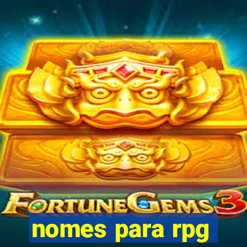 nomes para rpg